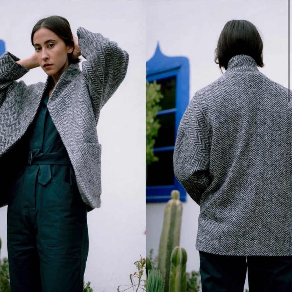 Horses atelier herringbone patch pocket jacket - size 1